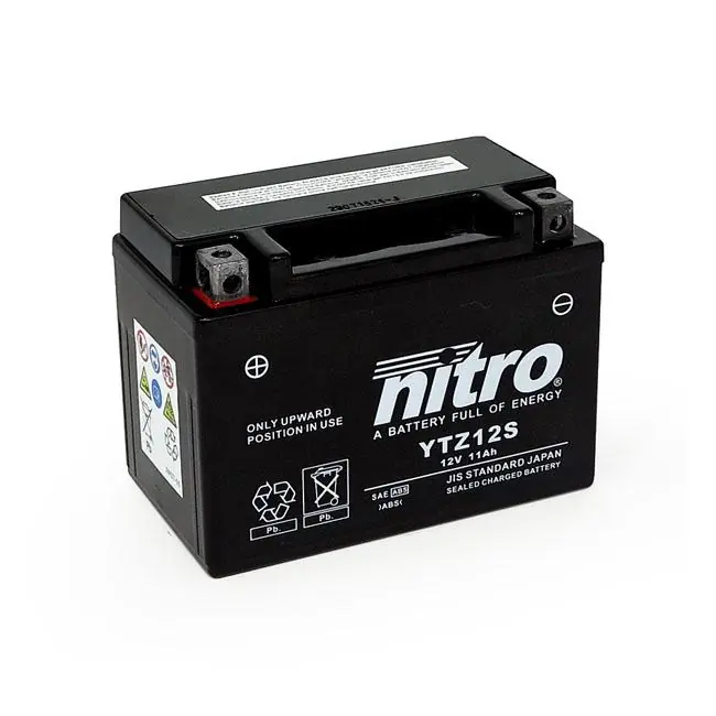 Bestseller Nitro Sealed YTZ12S AGM moottoripyöräakku 11Ah