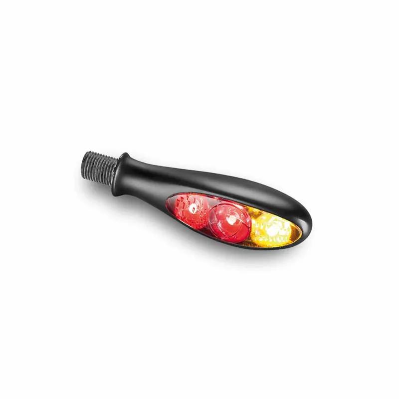 Kellermann Micro S DF Dark 3 in 1 Mini LED Moottoripyörän takavalo / suuntavilkku Superhinta