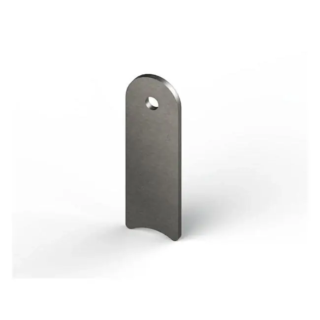 Edullinen Teräksinen kiinnityslevy 3mm W 25.4mm L 78mm Reikä 1/4" (6.35mm)