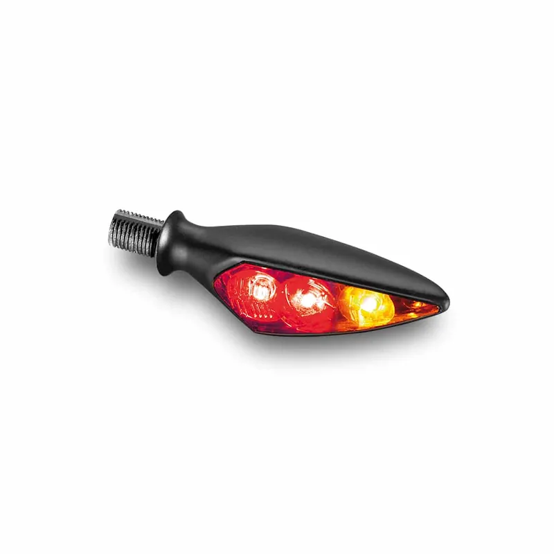 Kellermann Rhombus S DF Dark 3 in 1 Mini LED Moottoripyörän takavalo / suuntavilkku Vain Rajoitetun Ajan