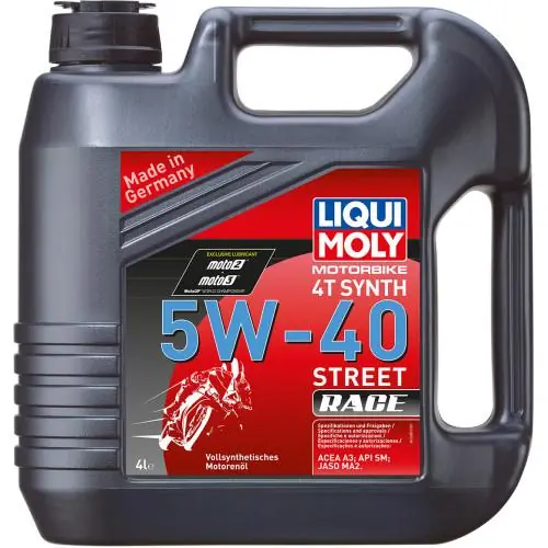 Tarjous Liqui Moly Moottoriöljy Synteettinen 4T 5W-40 Street Race 1L