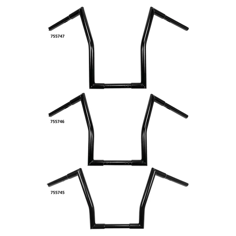 Uusi Kokoelma Westland Tulli 1-1/4" neliö Fat Ape Hanger Musta