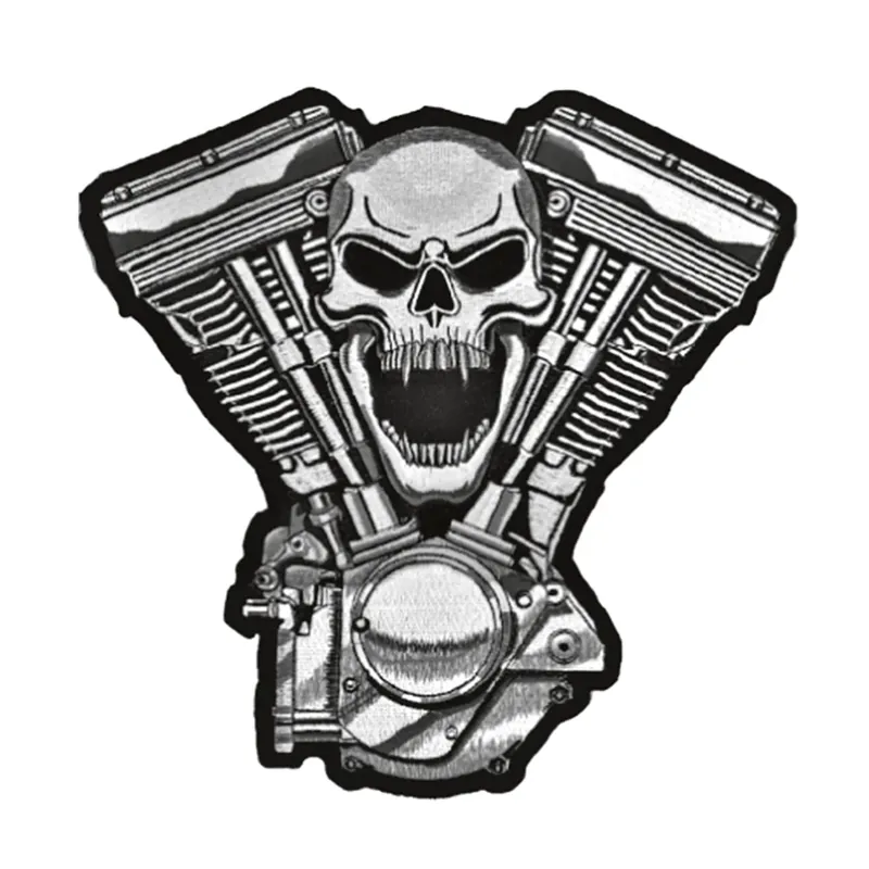 Edullinen Hinta Tappava uhka Patch Skull Motor