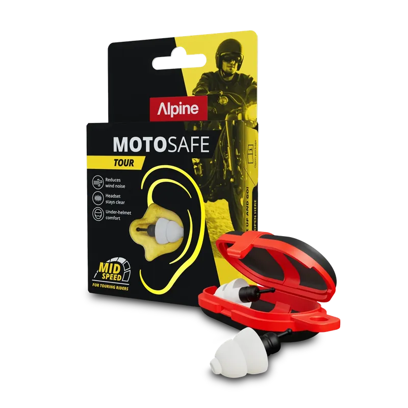 Uusi Malli Alpine MotoSafe Tour -moottoripyöräkorvatulpat