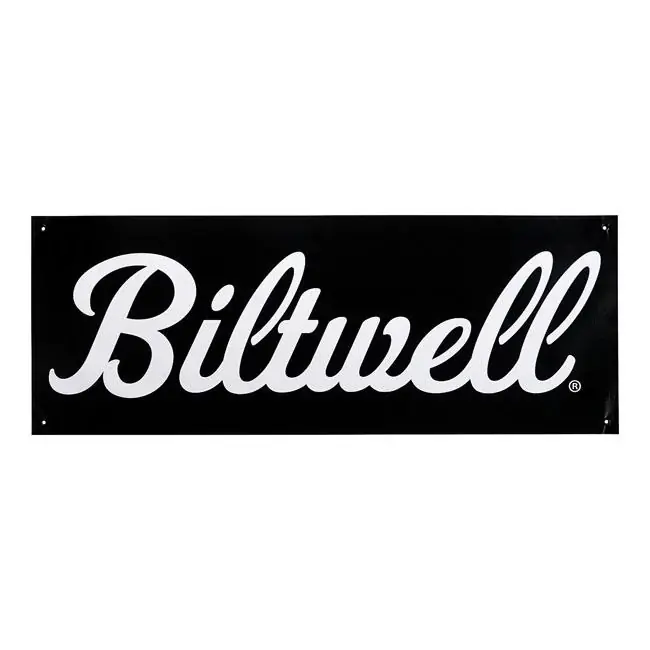 Biltwell Script Shop Banner Musta/valkoinen Vain Tänään