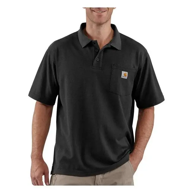 Carhartt Pocket Polo Musta Tukkuhinta
