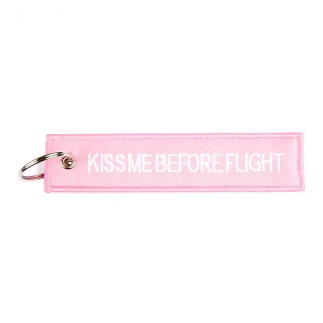 Viimeinen Mahdollisuus Kiss Me Before Flight Avaimenperä Pink