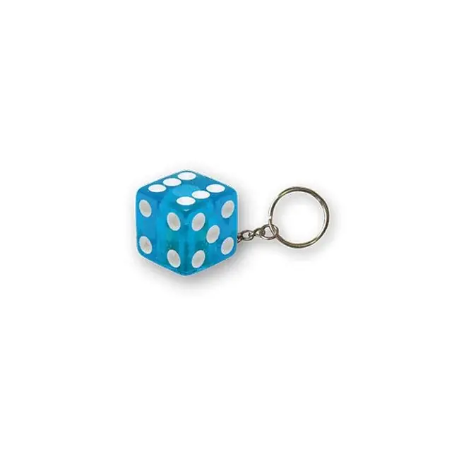 Uusi Kokoelma Triktopz Dice avaimenperä sininen glitteri