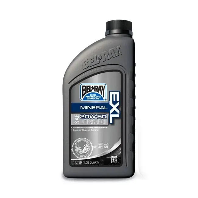Uusi Kokoelma Bel-Ray EXL Mineral 4T Moottoriöljy 20W-50 1L
