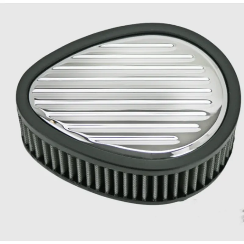 Cyclesmiths Billet ilmanpuhdistin Teardrop Grooved HD Tarjous