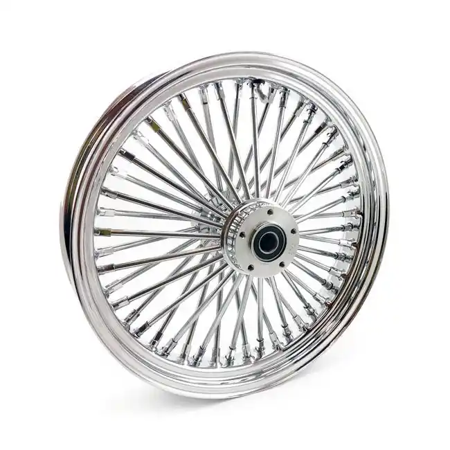 Viimeinen Mahdollisuus MCS Radial 48 Fat Spoke etupyörä 3.50 x 18" DF Chrome (kromi)