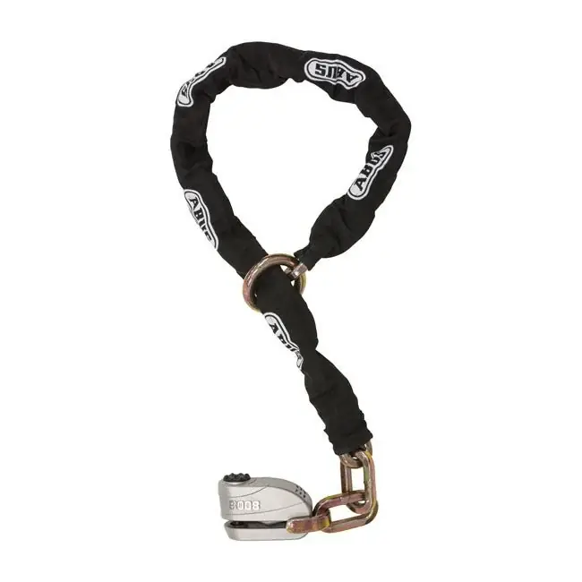 Abus 8008 levylukko ja 12KS120 musta silmukkaketju Älä Missaa