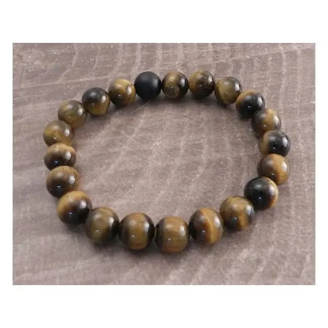 Amigaz Tiger Eye Stone 10mm Stretch rannekoru Kampanjahinta