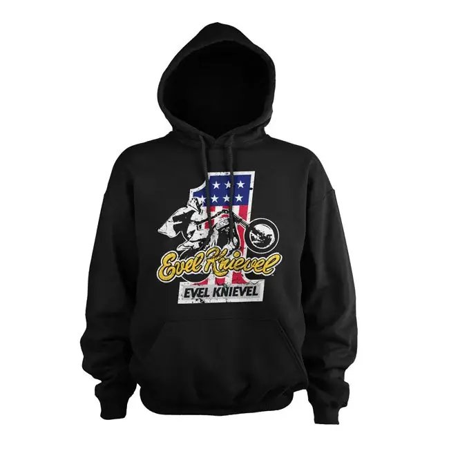 Evel Knievel No.1 huppari musta Päivän Tarjous