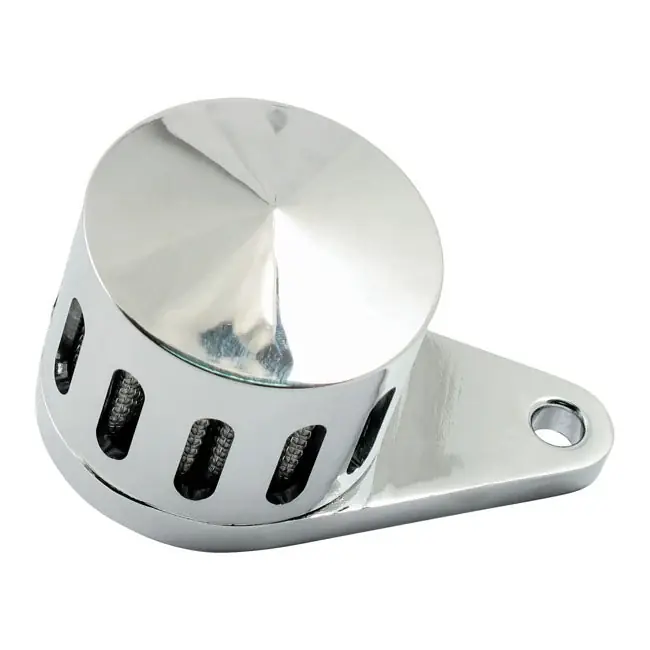 Alennettu Kampikammion hengityssuodatin 3/8" uritettu kromi Chrome