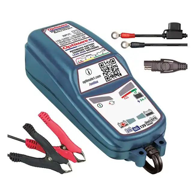Osta Nyt TecMate Optimate 5 12V Start-Stop Deep Cycle -akkulaturi