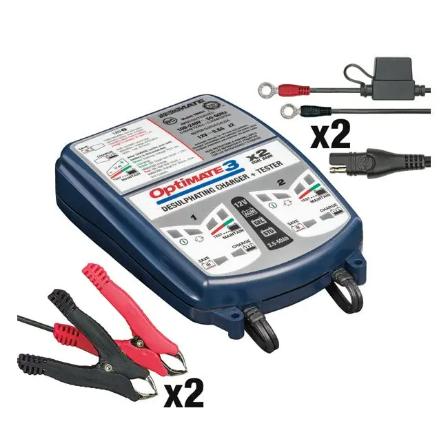 TecMate Optimate 3 X 2 12 V akkulaturi Vain Tänään