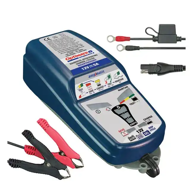 Vain Tänään TecMate Optimate 6 Ampmatic -akkulaturi