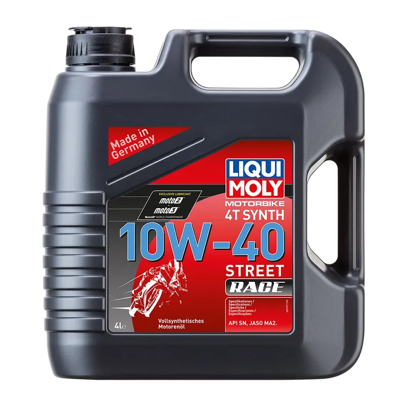 Liqui Moly Moottoriöljy Synteettinen 4T 10W-40 Street Race 4L Suoraan Valmistajalta