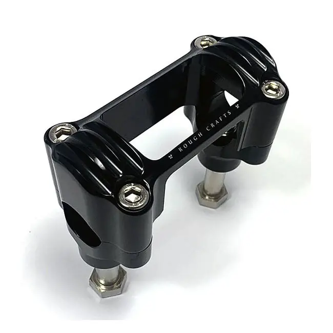 Vain Tänään Rough Crafts 1.3" ohjaustangon nostimet musta Harleyyn