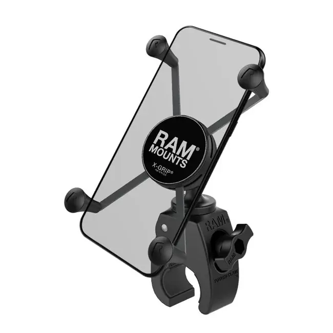 Ram Mounts matalaprofiilinen X-Grip, jossa on Tough-Claw-jalusta. Suoraan Valmistajalta