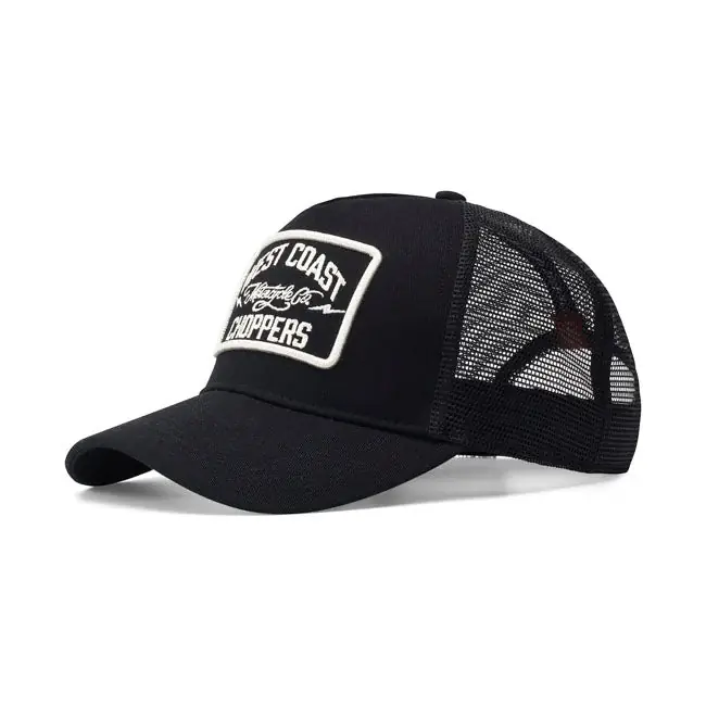 Asiakkaiden Suosikki WCC Motorcycle Co. 5-panel Trucker Cap Musta