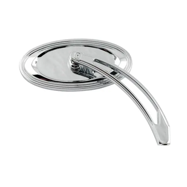 Alennettu Arlen Ness Die-Cast Oval Stepped Moottoripyöräpeili Kromi