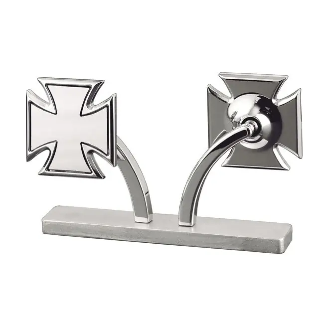 Kustom Tech Maltese Cross Moottoripyöräpeili HD Uutuus