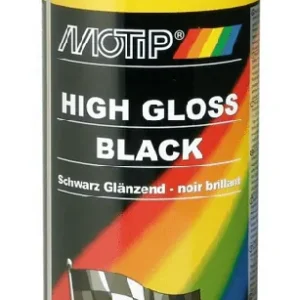 Kuuma Tarjous MOTIP • 04005 Spraymaali HIGH GLOSS musta kiiltävä 500ml
