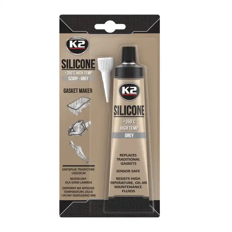 Pikatoimitus K2 • K2B250 Silikonitiiviste 350°C 85 G, Harmaa