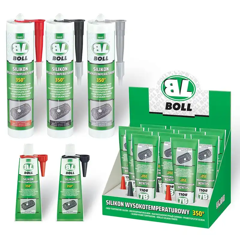 BOLL • 0070102 Silikonitiiviste 80ml, 350°-40°C, Punainen Tilaa Heti