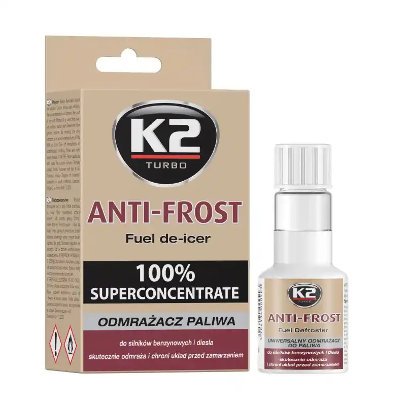 Viimeinen Mahdollisuus K2 • K2T313 Bensiinin ja Dieselin lisäaine ANTI-FROST 50 ML