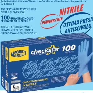 MAGNETI MARELLI • 099700120080 Käsineet, kertakäyttö, nitriili, 10 / XL, 100 kpl Älä Missaa