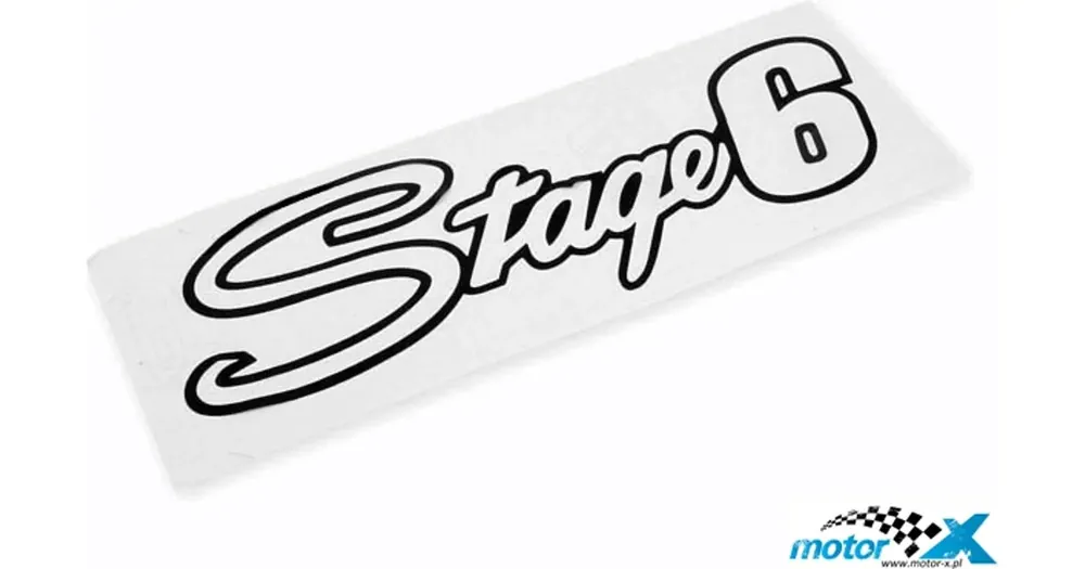 Aito Stage6-tarra, 200x60mm, musta