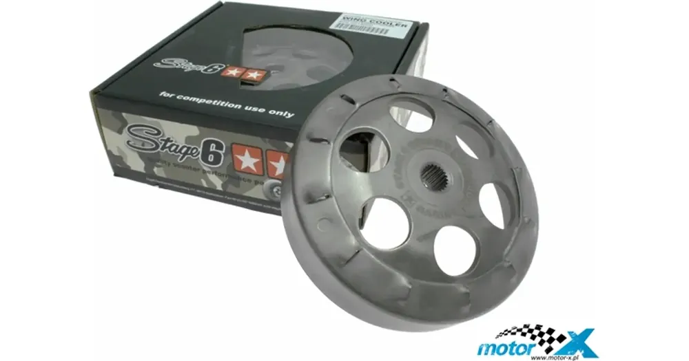 Kytkinkello 107mm Stage6 Wing Cooler Gilera / Piaggio / Peugeot Ajankohtainen