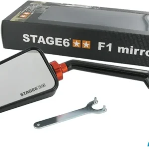 Alennettu Stage6 F1 -tyylinen peili M8, vasen, musta