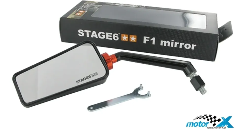 Alennettu Stage6 F1 -tyylinen peili M8, vasen, musta