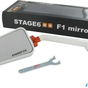 Tarjous Stage6 F1 Style -peili M8, vasen, valkoinen
