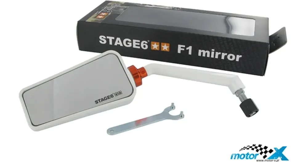 Tarjous Stage6 F1 Style -peili M8, vasen, valkoinen
