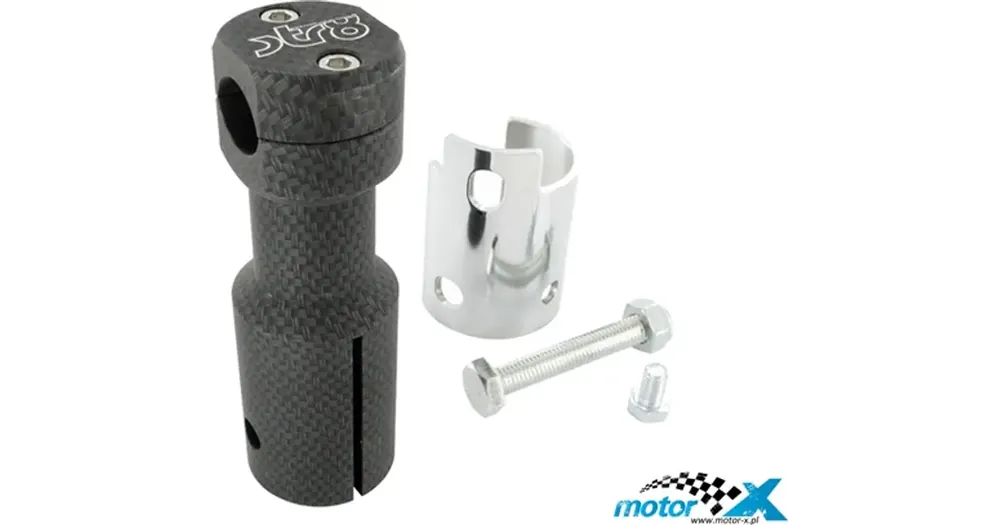 Ohjaustangon adapteri Downhill STR8, hiilikuitu, Peugeot Speedfight / Trekker / Vivacity Ilmainen Palautus