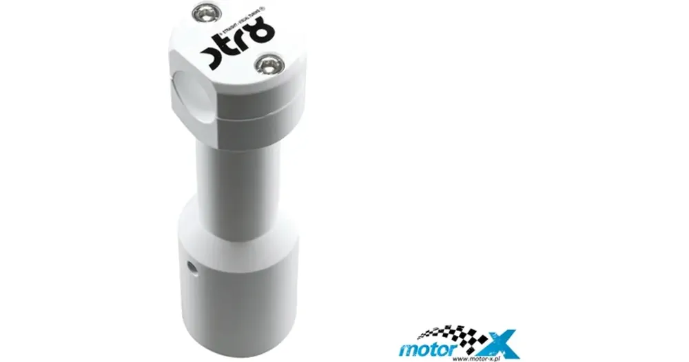 Ohjaustangon adapteri 23mm STR8, valkoinen, MBK Booster / Yamaha BWS Löytö