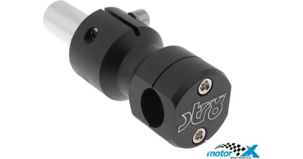 Flash-Tarjous STR8 Downhill -ohjaustangon adapteri, musta, Gilera / Piaggio