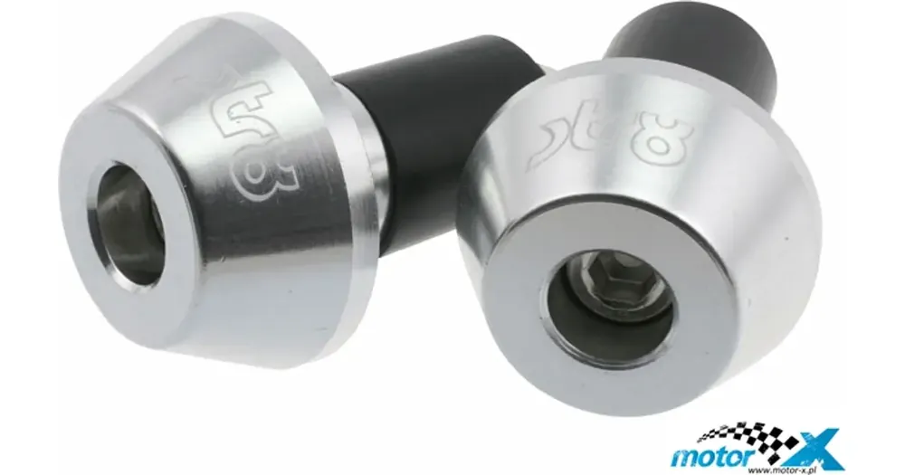 Vain Rajoitetun Ajan Ohjaustangon päädyt 17mm STR8 Shorty, hopea, 2 kpl