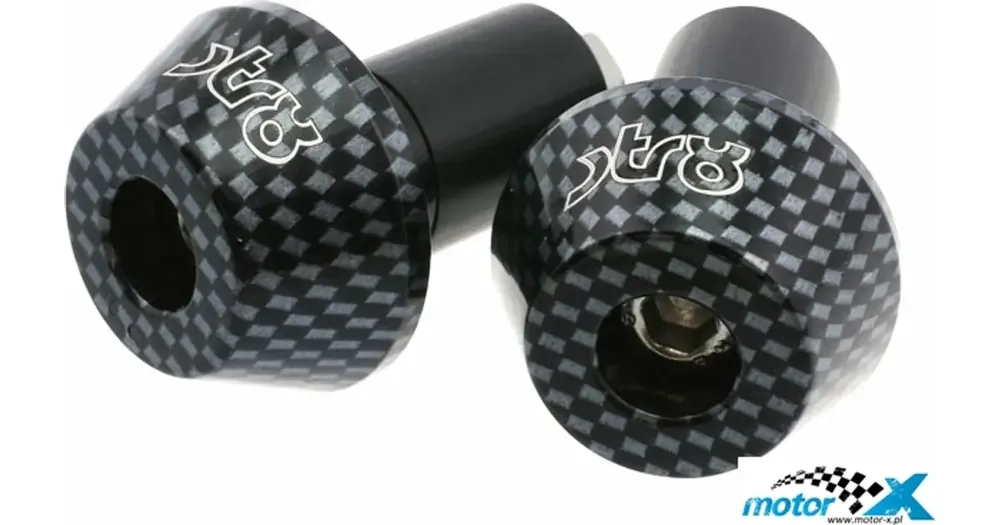 Halpa Hinta STR8 Shorty -ohjaustangon päätykappaleet 17mm, hiilikuitu, 2 kpl