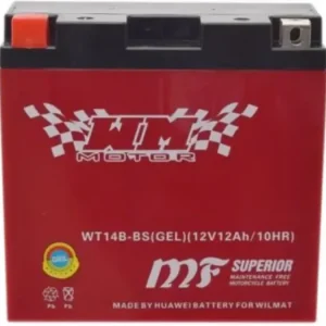 Osta Nyt WM Motor WT14B-BS (YT14B-BS) geeliakku 12V 12Ah 152x70x145mm 135A