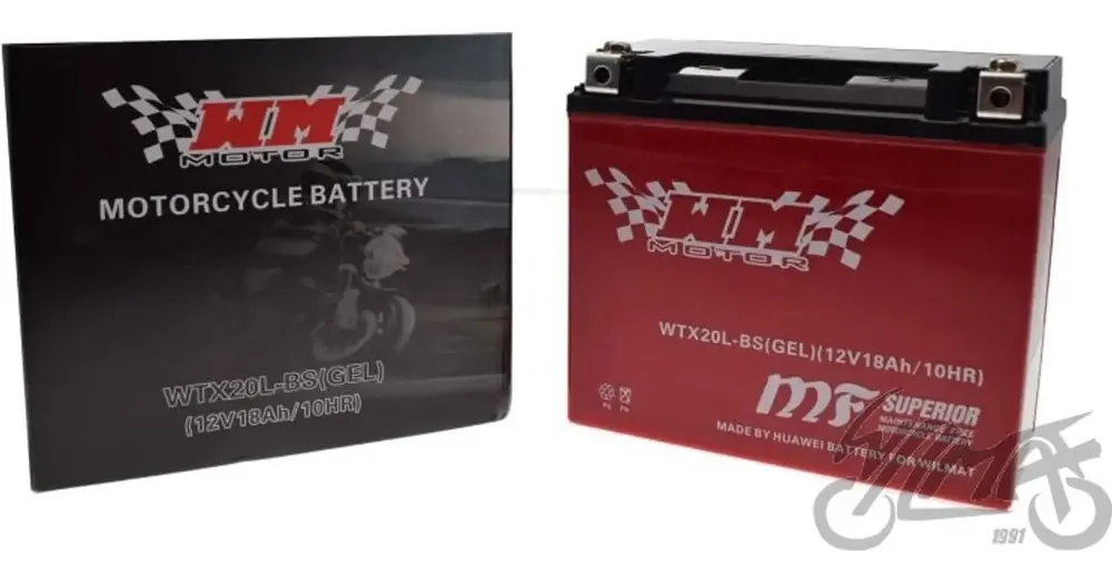 Bestseller WM Motor WTX20L-BS (YTX20L-BS) geeliakku 12V 18Ah 175x87x155mm 240CCA
