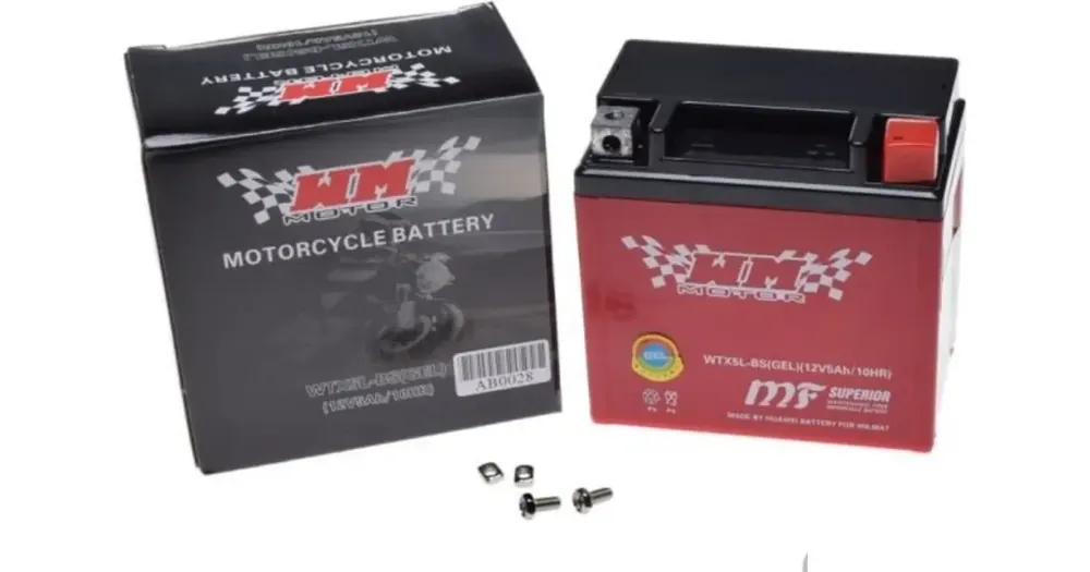 Nopea Toimitus WM Motor WTX5L-BS geeliakku (YTX5L-BS, YTX5A-BS) 12V 4Ah 114x71x106mm 70CCA
