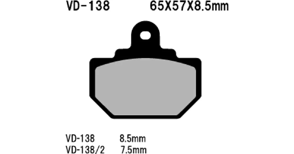 Korkea Laatu Vesrah Organic VD-138 jarrupalat