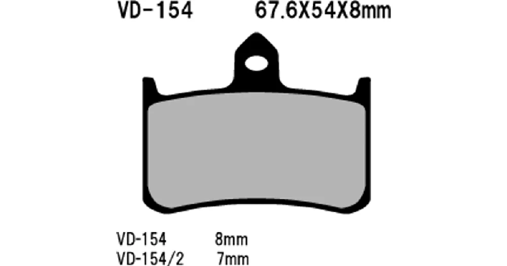 Vesrah Organic VD-154 jarrupalat Vain Tänään