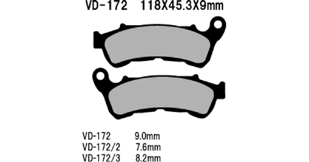 Löytö Vesrah Organic VD-172 jarrupalat